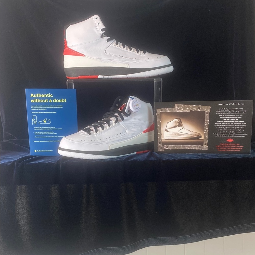 Nike 1994 Jordan 2 Retro Og Wh Blk Men's High-Top Sneakers